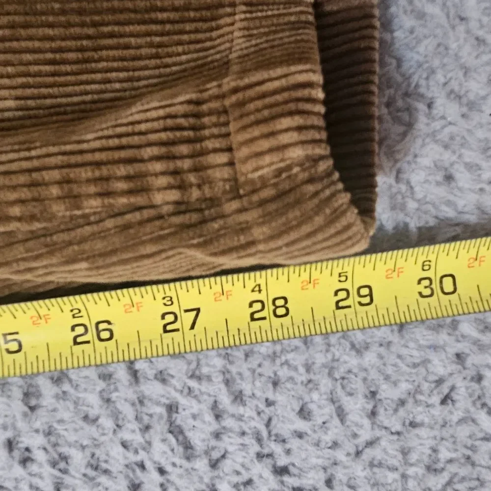 VTG Polo Ralph Lauren Corduroy Cords Pants 38x32 Brown USA‎ Made Fits 37x29 EUC